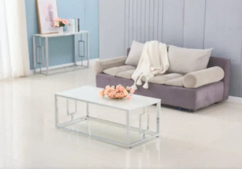 Table basse marbre blanc - Glory