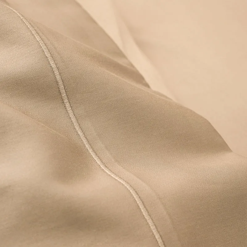 Drap Plat Percale 240 x 300 cm Pur Coton Peigné Longues Fibres 80 Fils/cm² Lin