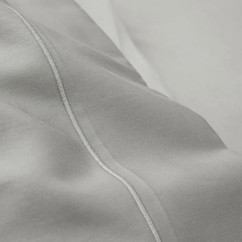 Drap Plat 270 x 300 cm Pur Coton Peigné Longues Fibres 80 Fils/cm² Perle