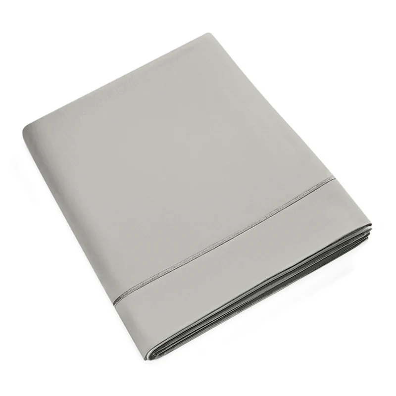 Drap Plat 270 x 300 cm Pur Coton Peigné Longues Fibres 80 Fils/cm² Perle
