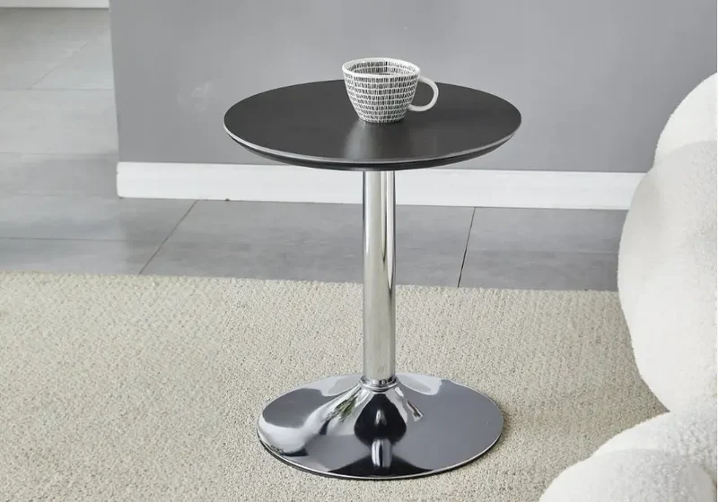 Petite table céramique marbre gris - Boye