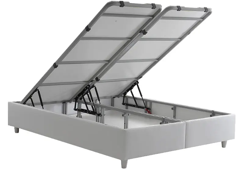 Sommier lit coffre rangement blanc SMART