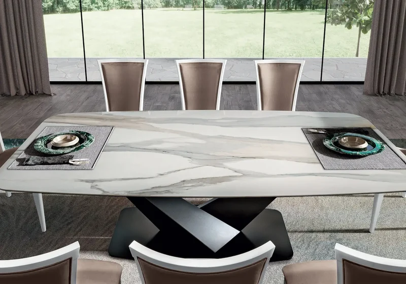 Salle à manger blanche design PURA