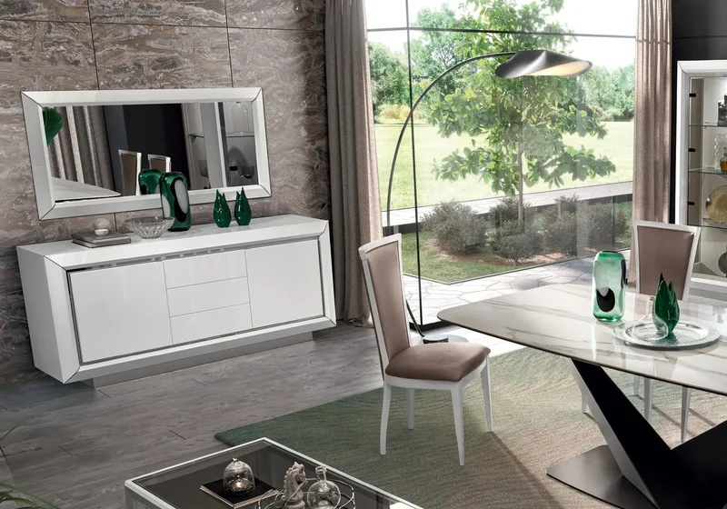 Salle à manger blanche design PURA