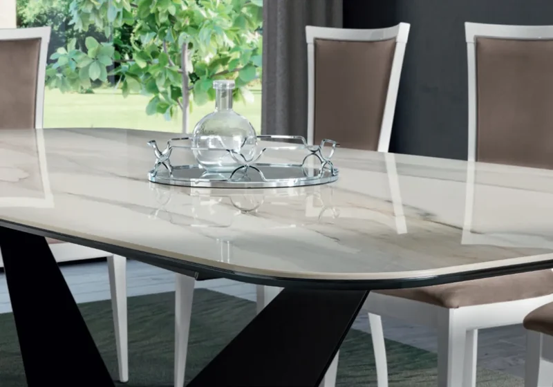 Salle à manger blanche design PURA