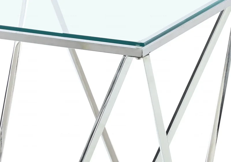 Bout de canapé en verre trempé - Ilea