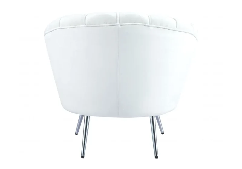 Fauteuil coquillage velours écru - Nymea