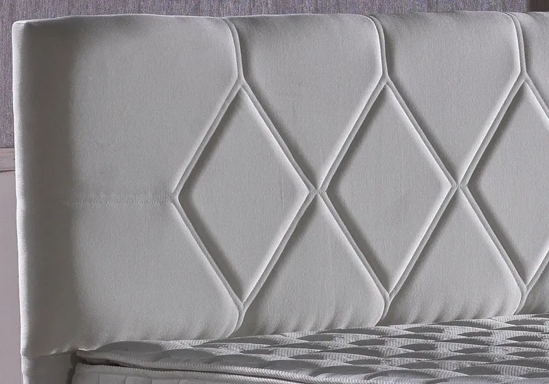 Tête de lit matelassé blanc HILTON