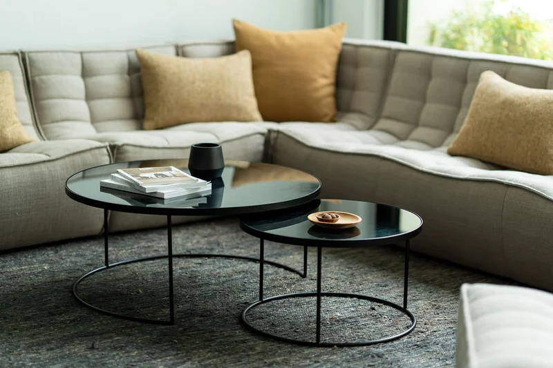 Ethnicraft Table Basse Gigognes – Charcoal