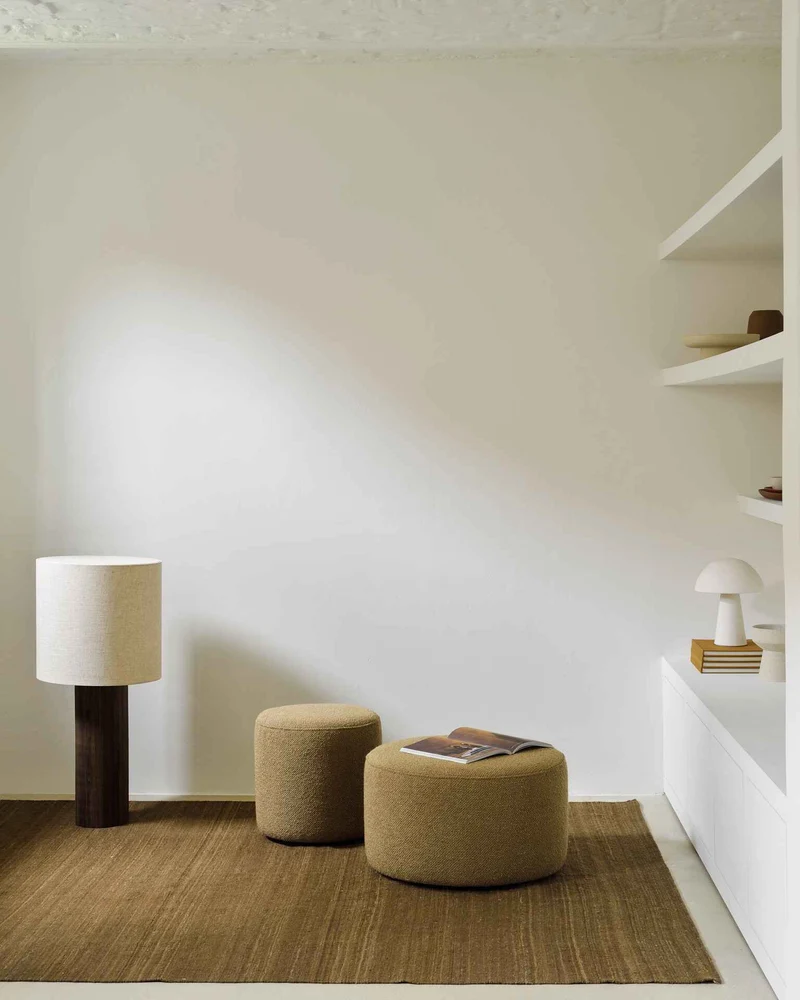 Ethnicraft Pouf - Barrow Gingembre