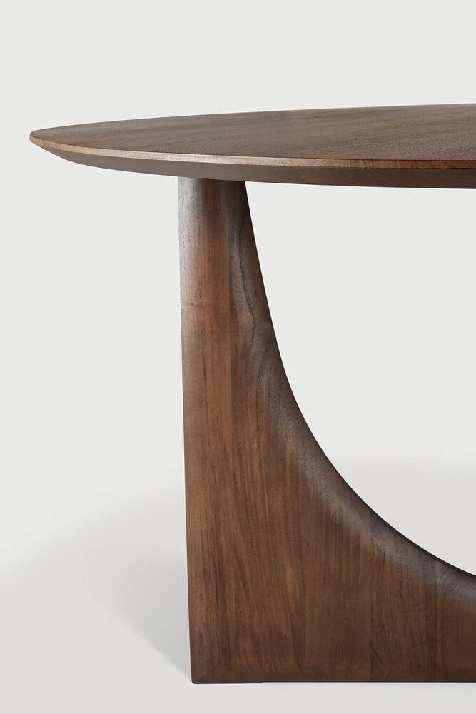 Ethnicraft Table ronde - Geometric teck