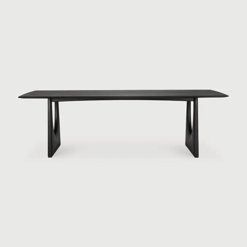 Ethnicraft Table à manger - Geometric chêne noir