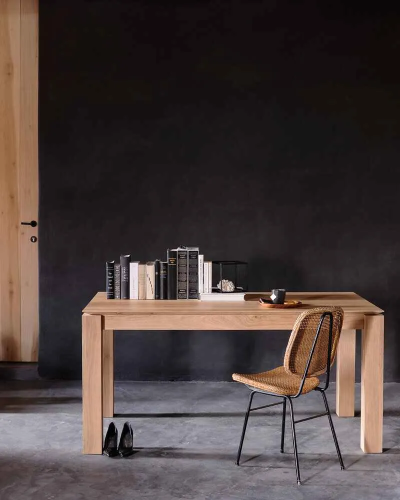 Ethnicraft Table à manger extensible - Slice chêne