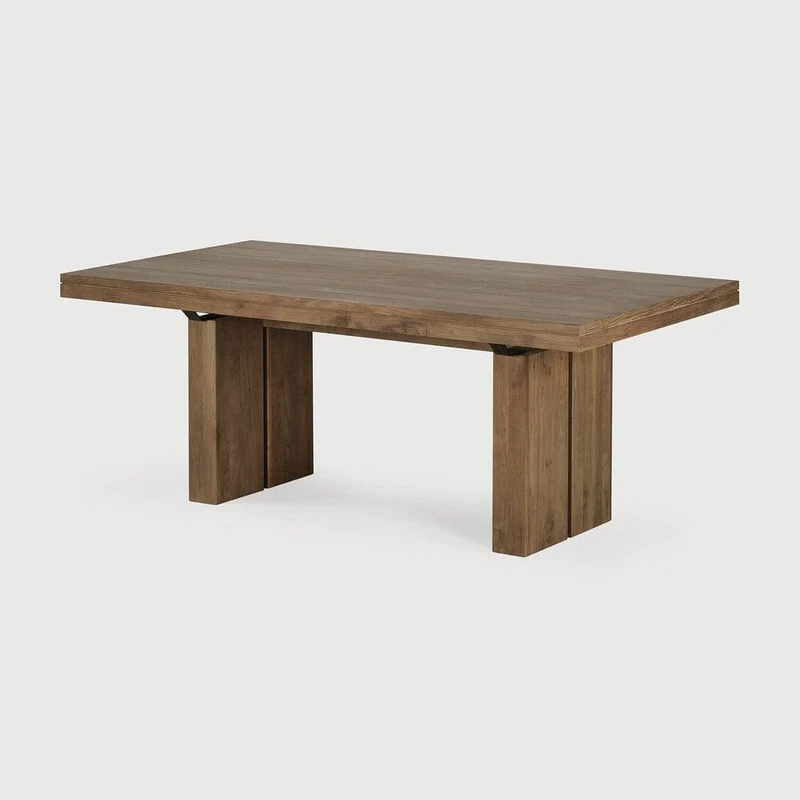 Ethnicraft Table à manger extensible - Double teck