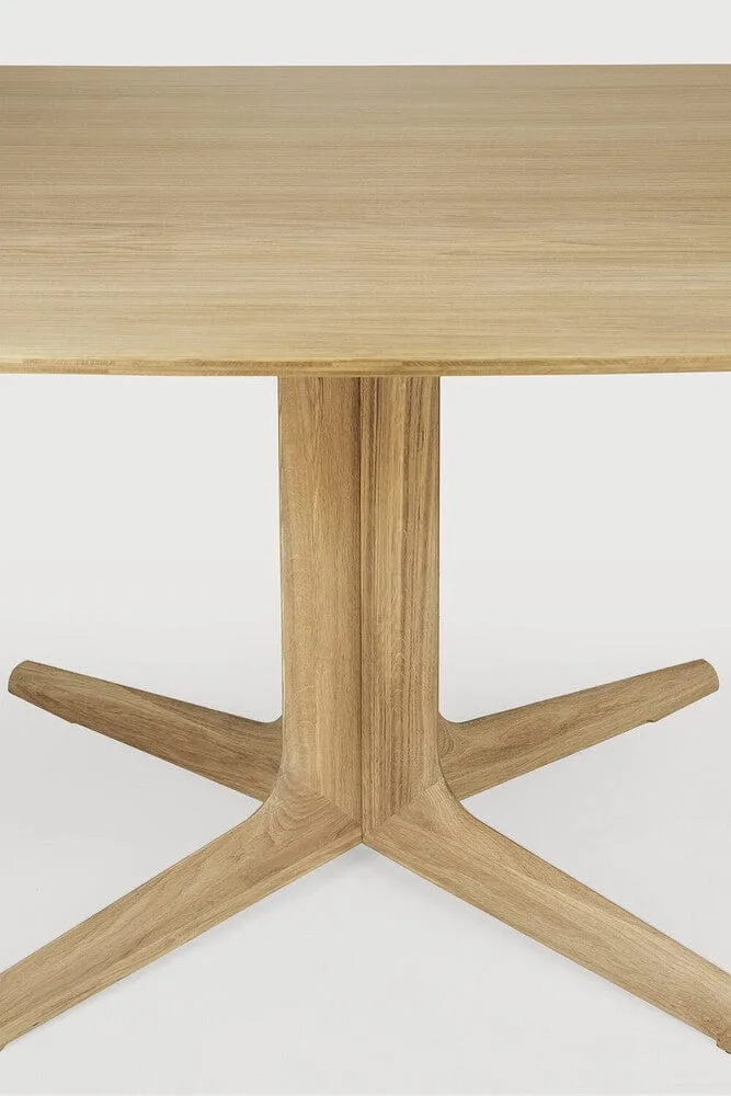 Ethnicraft Table à manger carrée - Corto chêne