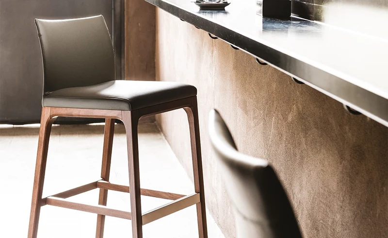 Tabouret - Pieds en bois - Arcadia