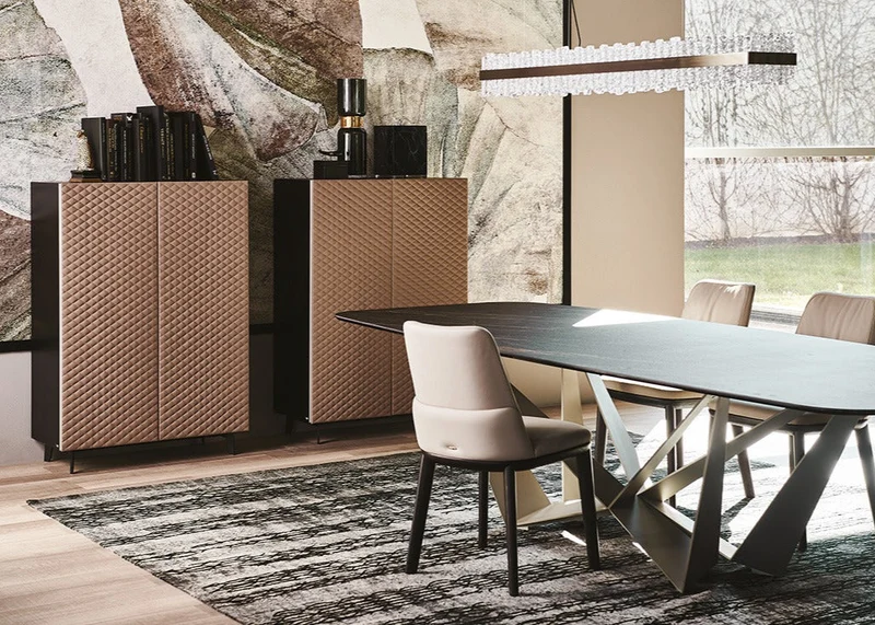 Buffet - Porte matelassée - Tiffany