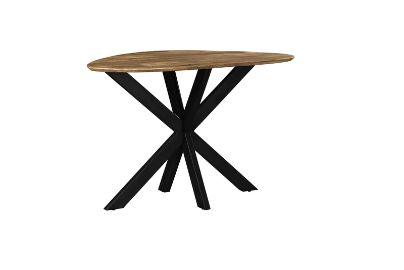 Table haute en bois avec pieds en métal noir, EP3CM - ARES