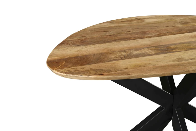 Table haute en bois avec pieds en métal noir, EP3CM - ARES