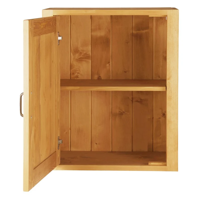 Meuble haut 60 cm 1 porte ouverture gauche épicéa huilé miel | Aravis