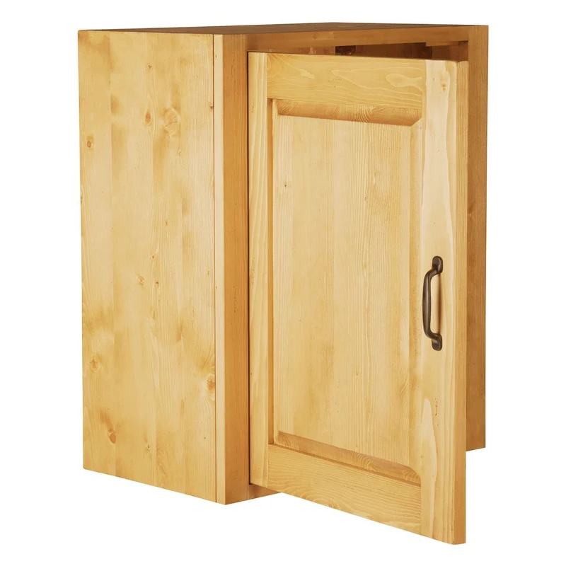 Meuble haut 60 cm 1 porte ouverture gauche épicéa huilé miel | Aravis