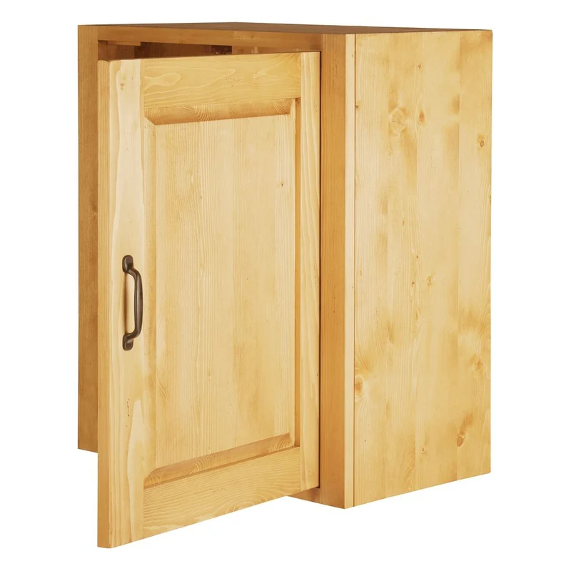 Meuble haut 60 cm 1 porte ouverture à droite épicéa huilé miel | Aravis