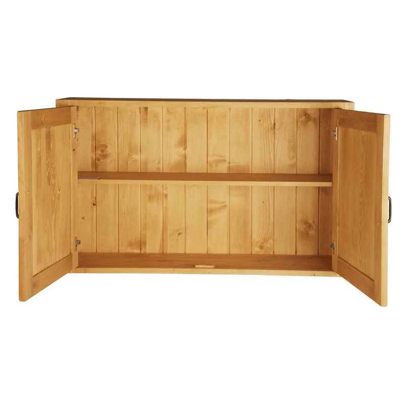 Meuble haut 120 cm 2 portes épicéa huilé miel | Aravis