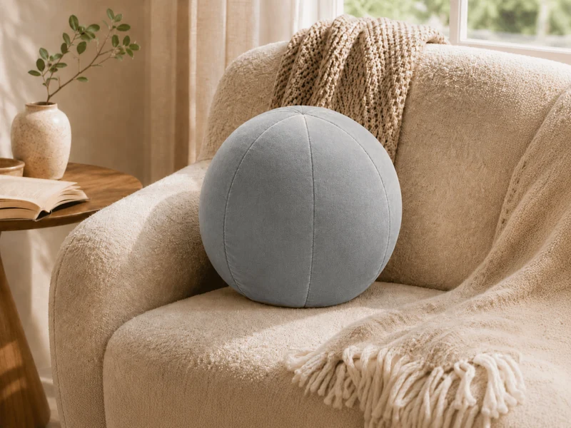 Coussin Ballon Nuba – Coussin Rond Design pour Canapé et Chambre