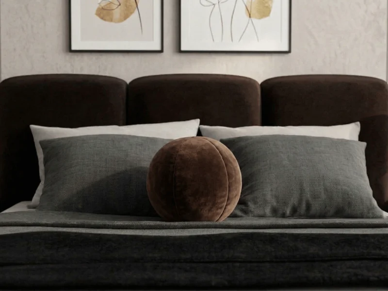 Coussin Ballon Nuba – Coussin Rond Design pour Canapé et Chambre
