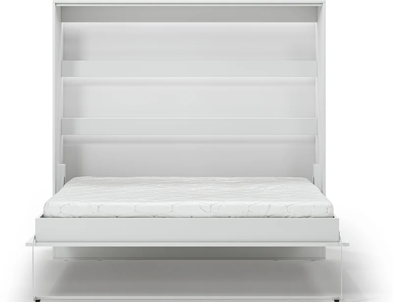 Lit escamotable NEO – armoire lit murale verticale avec rangements