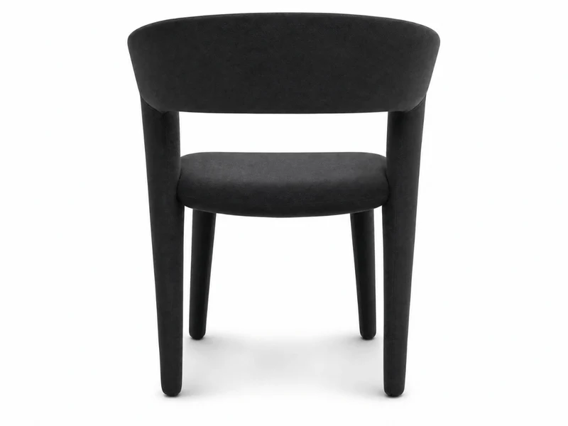 Lot de 4 chaises Madeleine — velours anti-taches & design enveloppant
