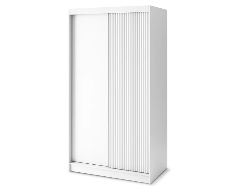 Armoire Dressing Coulissante 120 & 180 cm – Noir ou Blanc – Miroir Optionnel - RAVENTO
