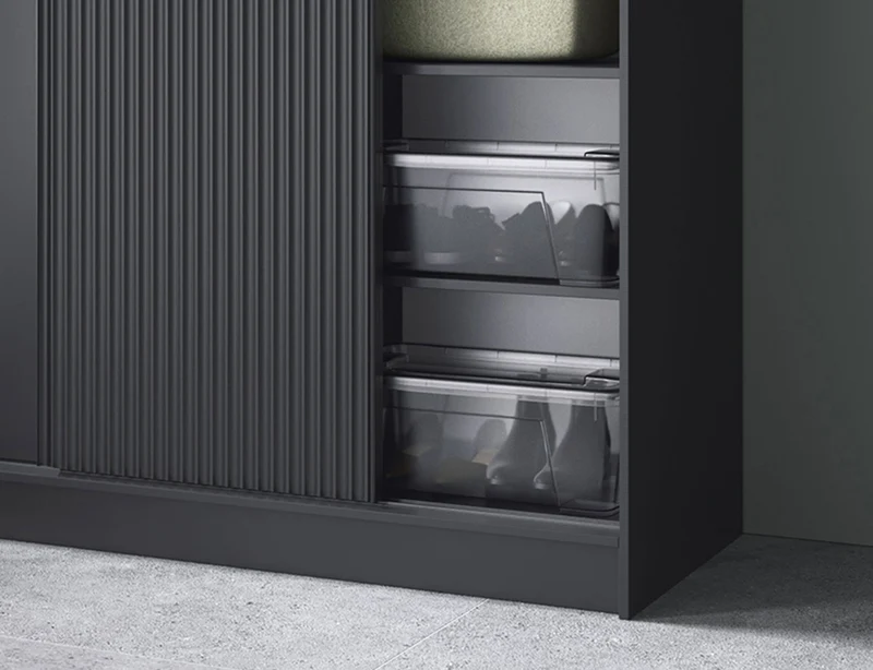 Armoire Dressing Coulissante 120 & 180 cm – Noir ou Blanc – Miroir Optionnel - RAVENTO