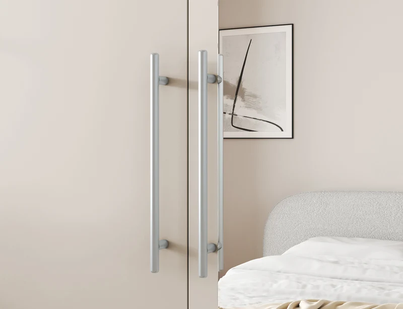 Armoire Dressing 2 Portes 120 cm – Design Moderne + Grand Rangement – Miroir Optionnel - NORVIA