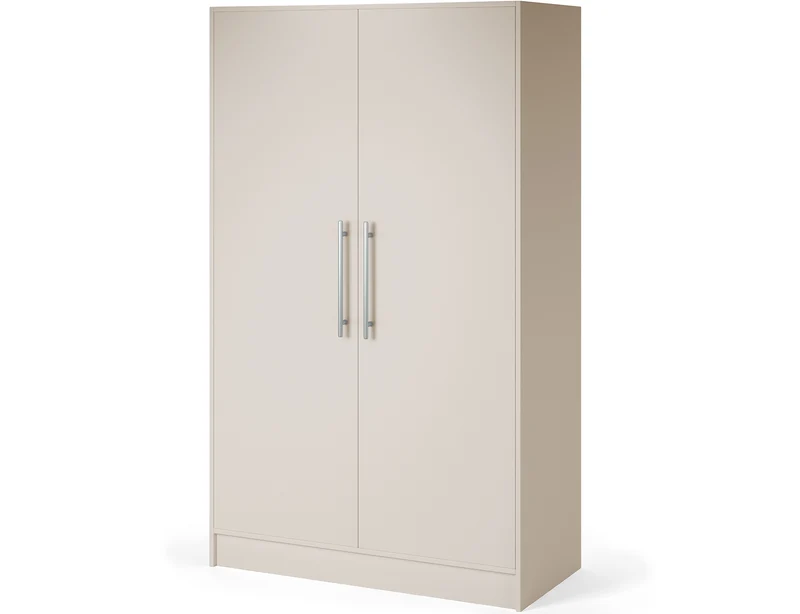 Armoire Dressing 2 Portes 120 cm – Design Moderne + Grand Rangement – Miroir Optionnel - NORVIA