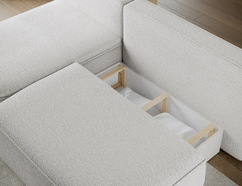 Canapé d’angle convertible avec coffre, idéal petit espace – Châtelet