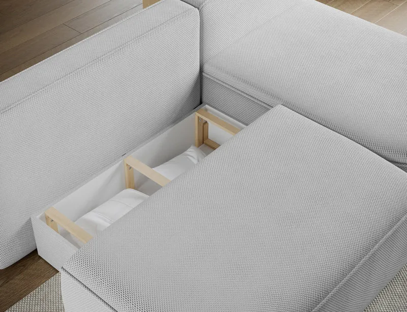 Canapé d’angle convertible avec coffre, idéal petit espace – Châtelet