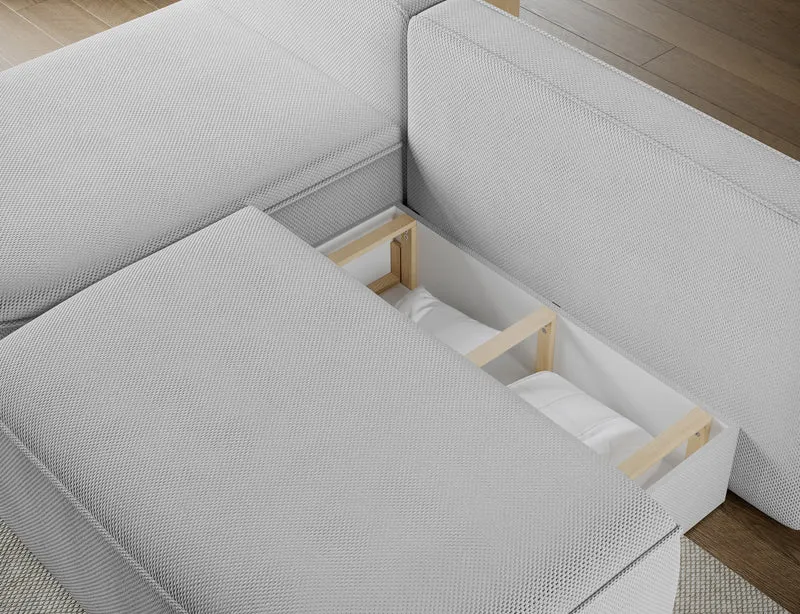 Canapé d’angle convertible avec coffre, idéal petit espace – Châtelet