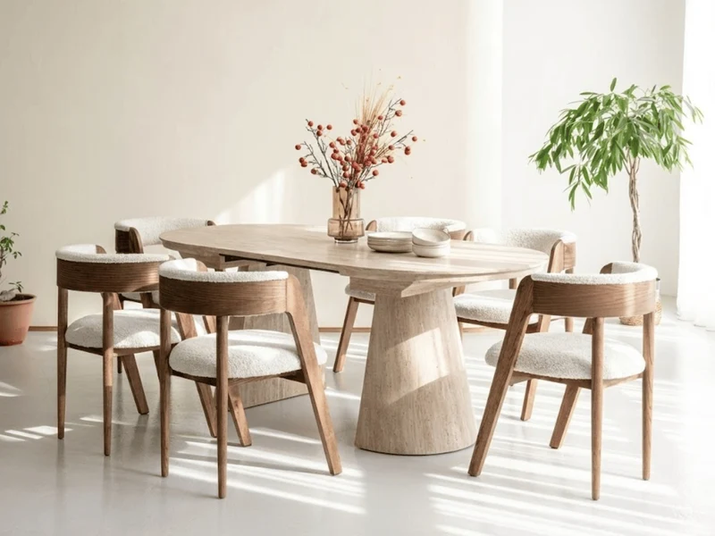 Table ronde extensible TARGA en bois – Ø 115 cm fermée - 85 cm ouverte – 2 rallonges intégrées