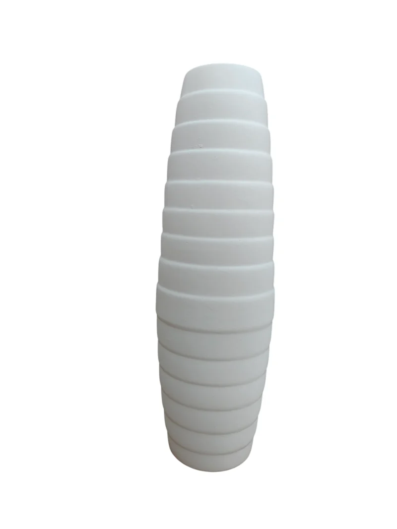 Vase en céramique blanc, H33CM