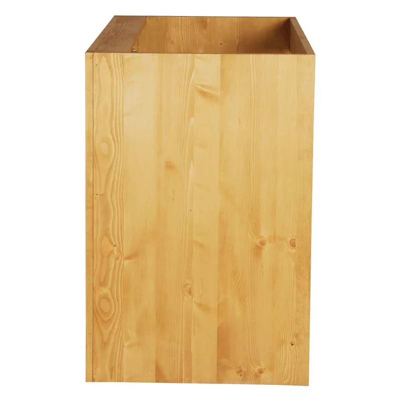 Meuble bas 120 cm angle droite 1 porte épicéa huilé miel | Aravis