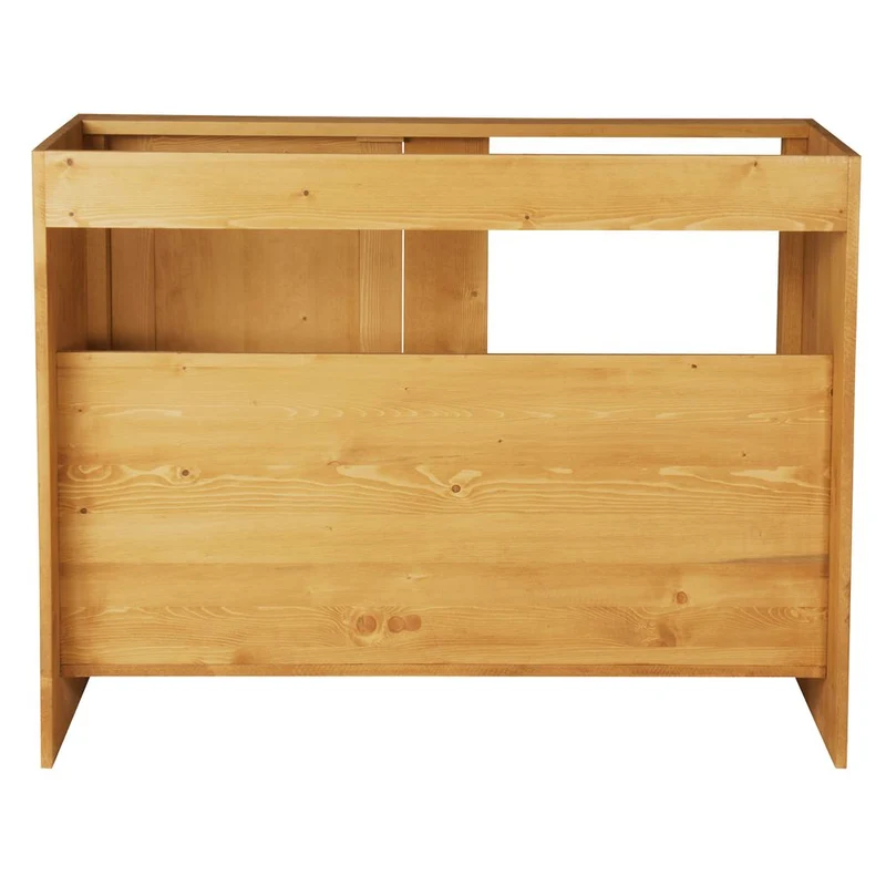 Meuble bas 120 cm angle droite 1 porte épicéa huilé miel | Aravis