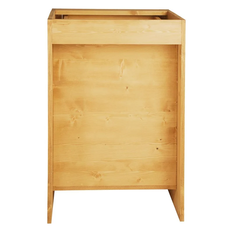 Meuble bas 60 cm 1 porte ouverture droite, 1 tiroir épicéa huilé miel | Aravis