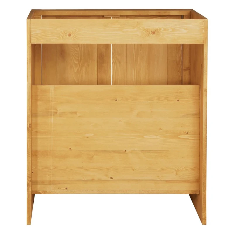 Meuble sous évier 80 cm 2 portes épicéa huilé miel | Aravis