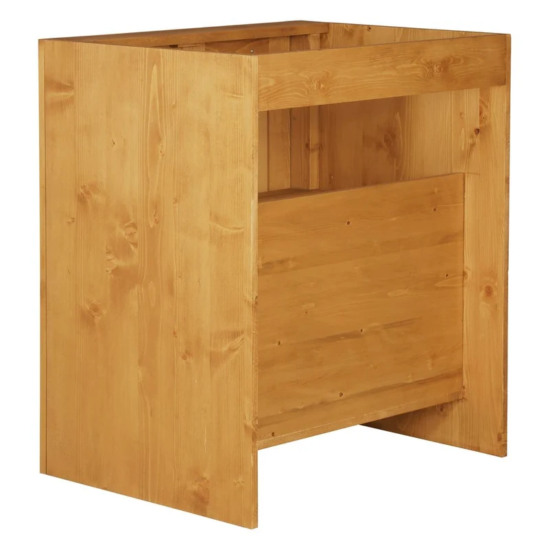 Meuble sous évier 80 cm 2 portes épicéa huilé miel | Aravis