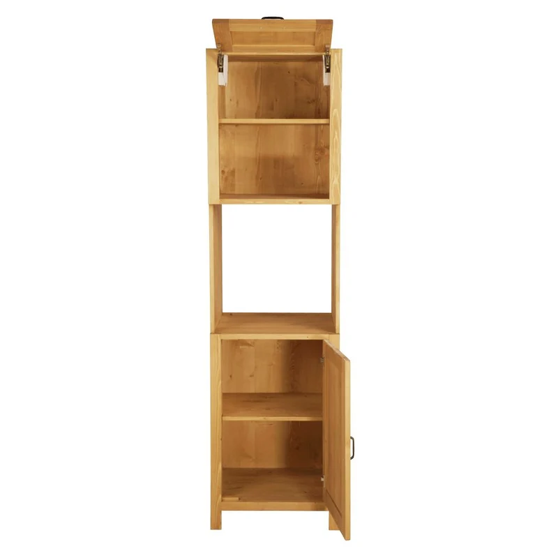 Armoire d'encastrement 1 niche 1 porte ouverture droite épicéa huilé miel | Aravis
