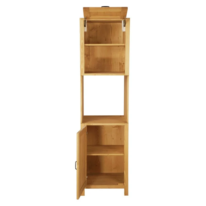Armoire d'encastrement 1 niche 1 porte ouverture gauche épicéa huilé miel | Aravis