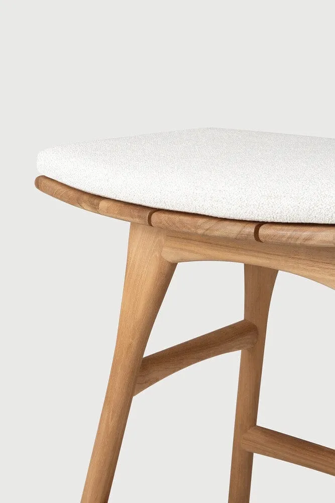 Ethnicraft - Tabouret Osso Extérieur (avec Coussin)