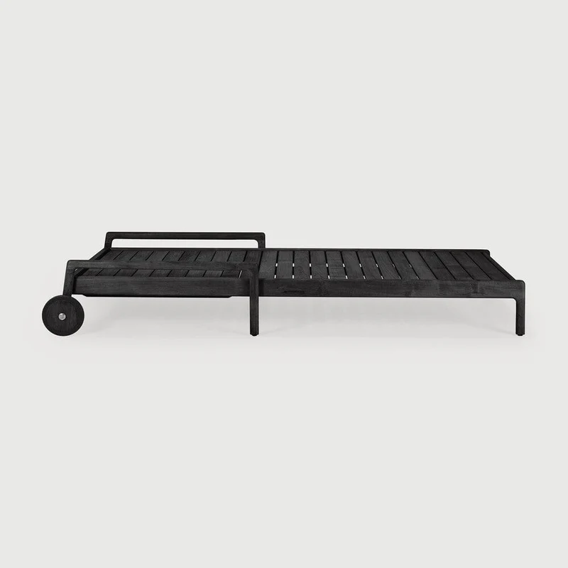 Chaise longue d'extérieur Jack (Teck Noir)