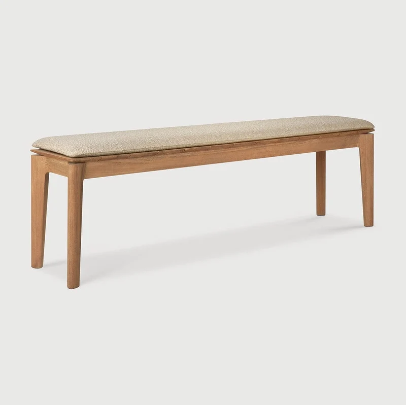 Banc d'extérieur Naturel Bok avec coussin